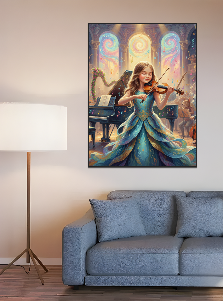 Child Musician Performance-Acrylic painting/Oil painting(💎 Ultra Fine Quality)
