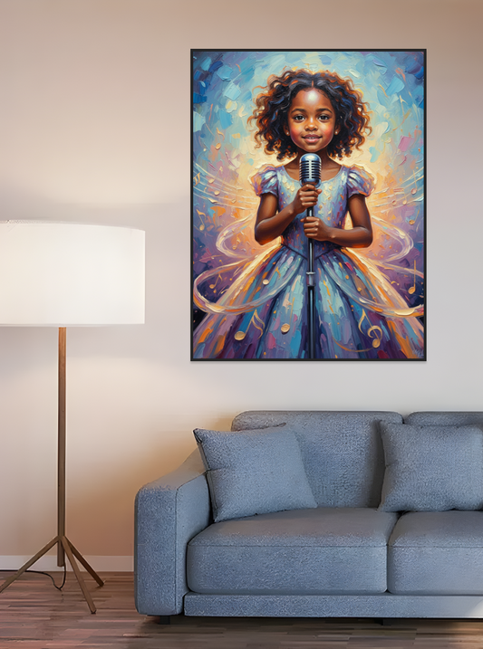 Child Singer Performance-Acrylic painting/Oil painting (💎 Ultra Fine Quality)