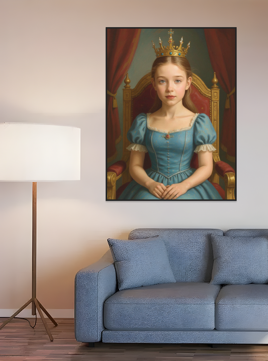 Child Princess Castle-Acrylic painting/Oil painting