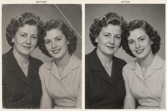 AI-generated photo restoration illustration: How to Restore Old Photos with Scratches and Creases