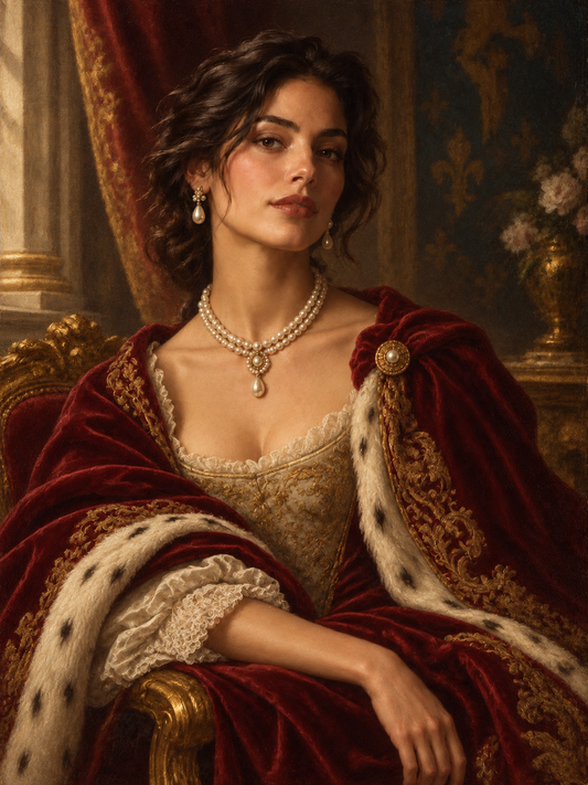 Sunlit Regent Personal Portrait — Royal Classical Oil Painting — sample personalized portrait
