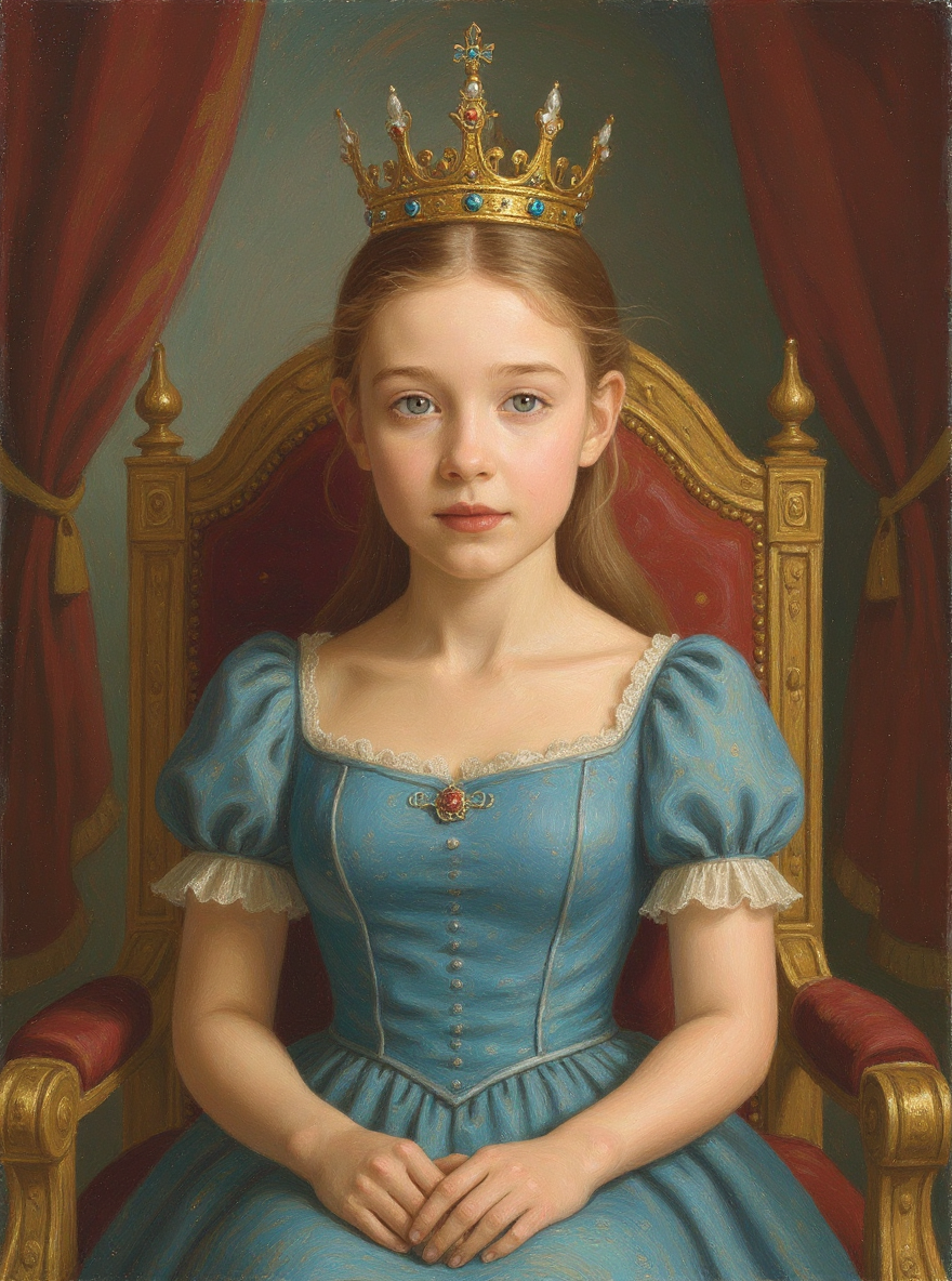 Child Princess Castle-Acrylic painting/Oil painting