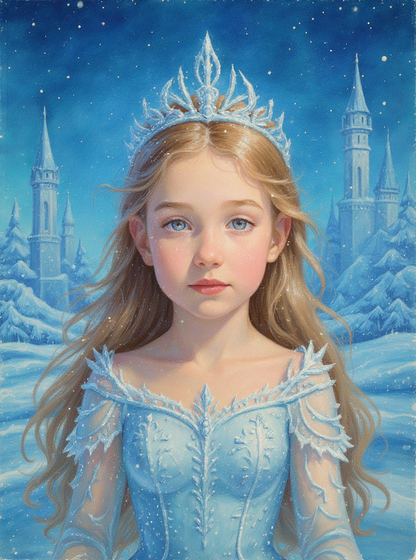 Ice Princess World-Acrylic painting/Oil painting