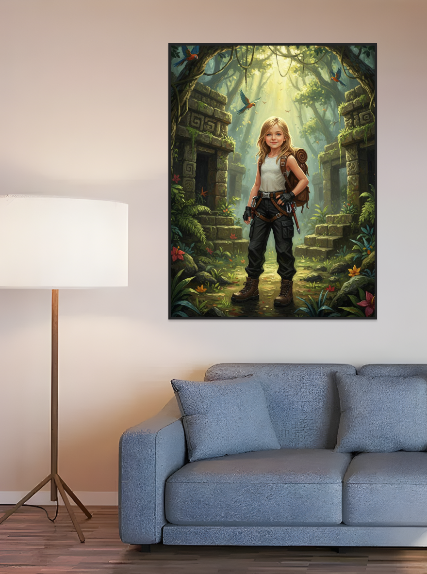 Children's Jungle Adventure-Acrylic painting/Oil painting (💎 Ultra Fine Quality)