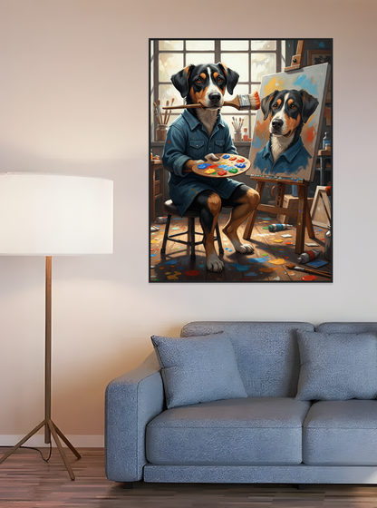 Cute Pet Self-Portrait-Acrylic painting/Oil painting (💎 Ultra Fine Quality)