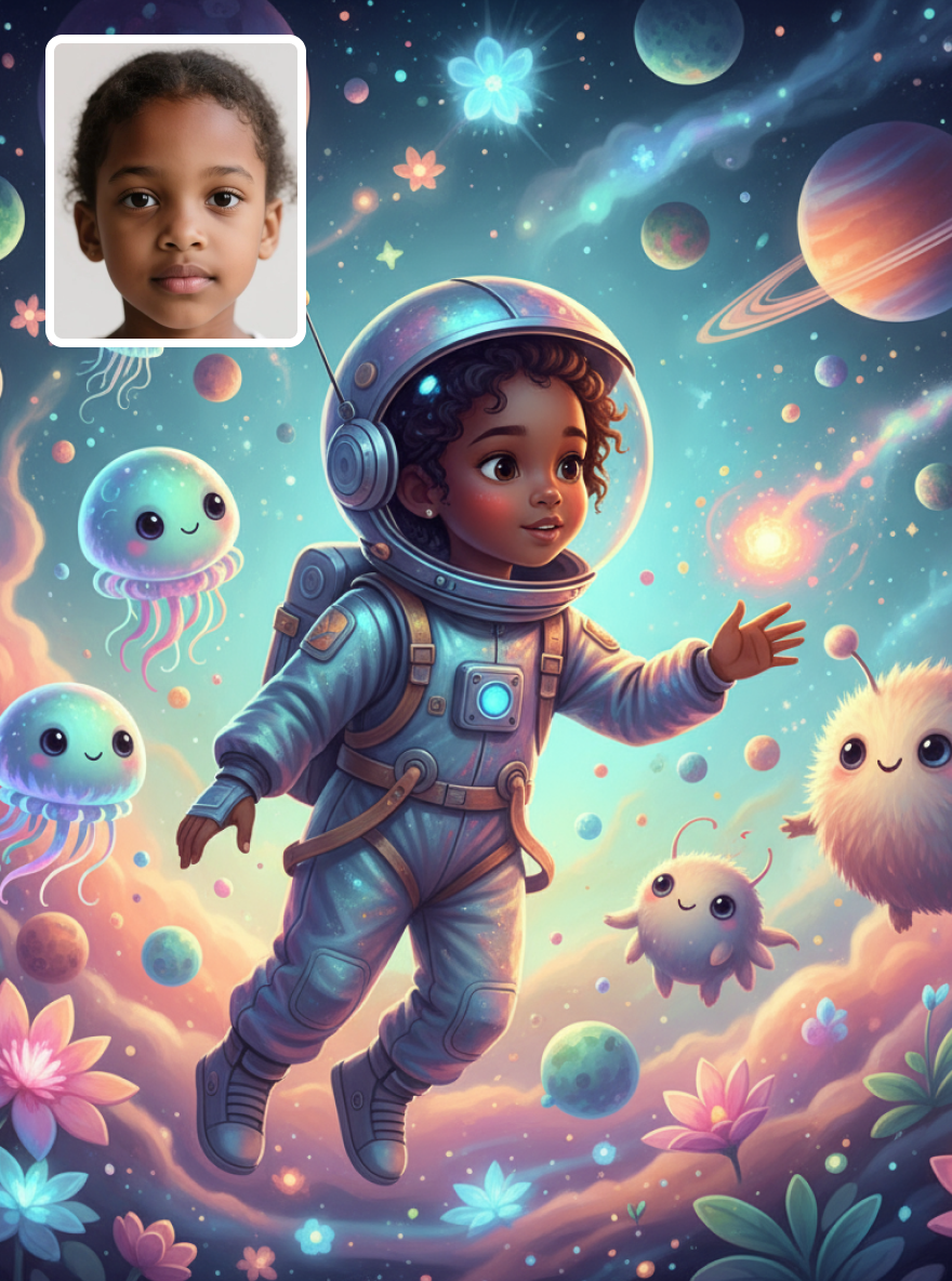 Children's Space Adventure-Fantasy realistic