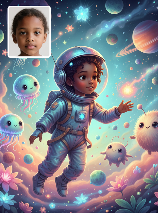 Children's Space Adventure-Fantasy realistic