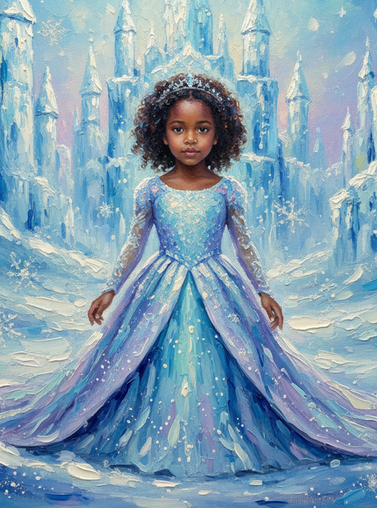 Ice Princess World-Acrylic painting/Oil painting (💎 Ultra Fine Quality)