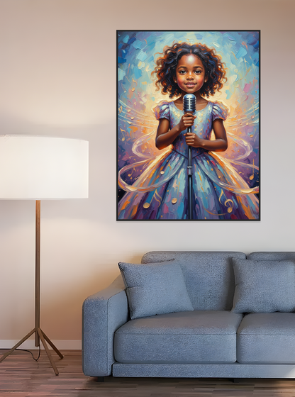 Child Singer Performance-Acrylic painting/Oil painting (💎 Ultra Fine Quality)