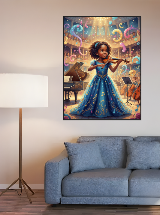 Child Musician Performance-Acrylic painting/Oil painting(💎 Ultra Fine Quality)