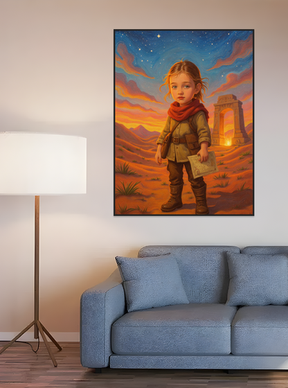 Little Desert Adventurer-Acrylic painting/Oil painting