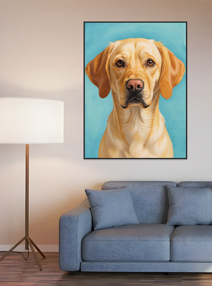 Pet Head and Shoulders Portrait-Acrylic painting/Oil painting