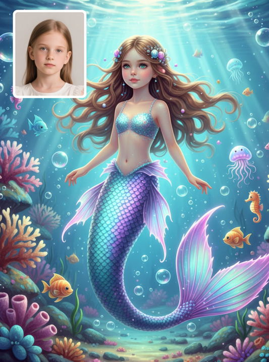 Underwater Mermaid Kingdom-Fantasy realistic (💎 Ultra Fine Quality)