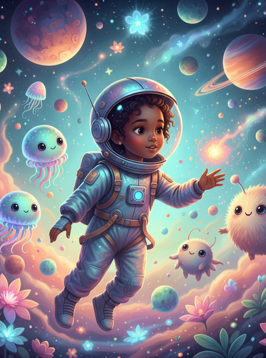 Children's Space Adventure-Fantasy realistic