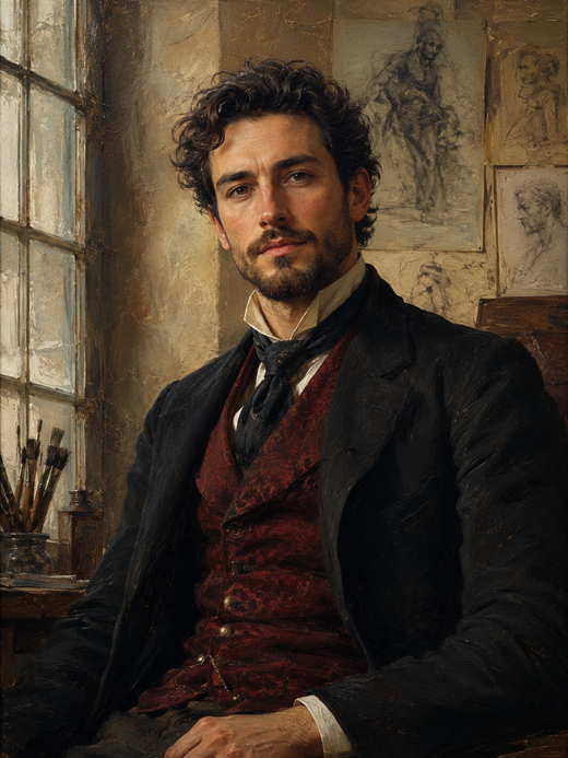 classic individual atelier window gentleman