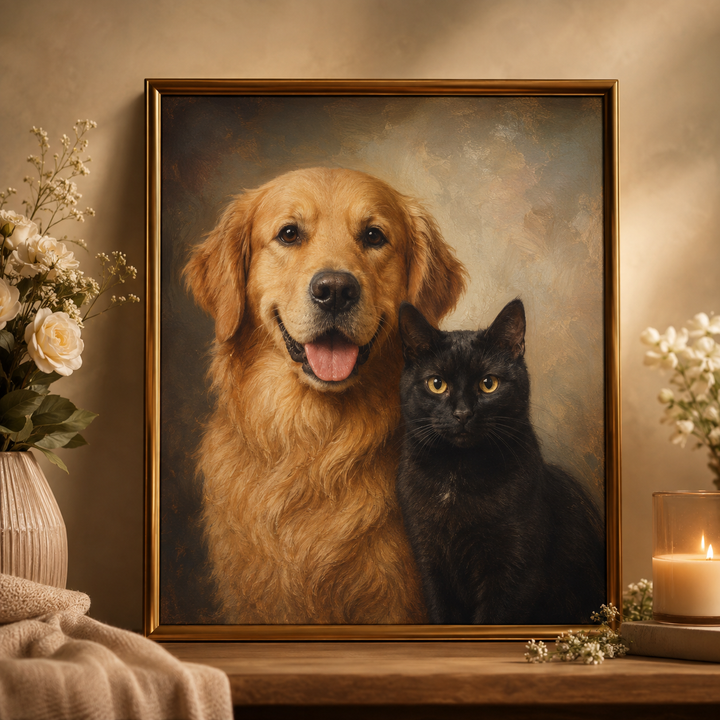 Eternal Companion Pet Memorial Portrait