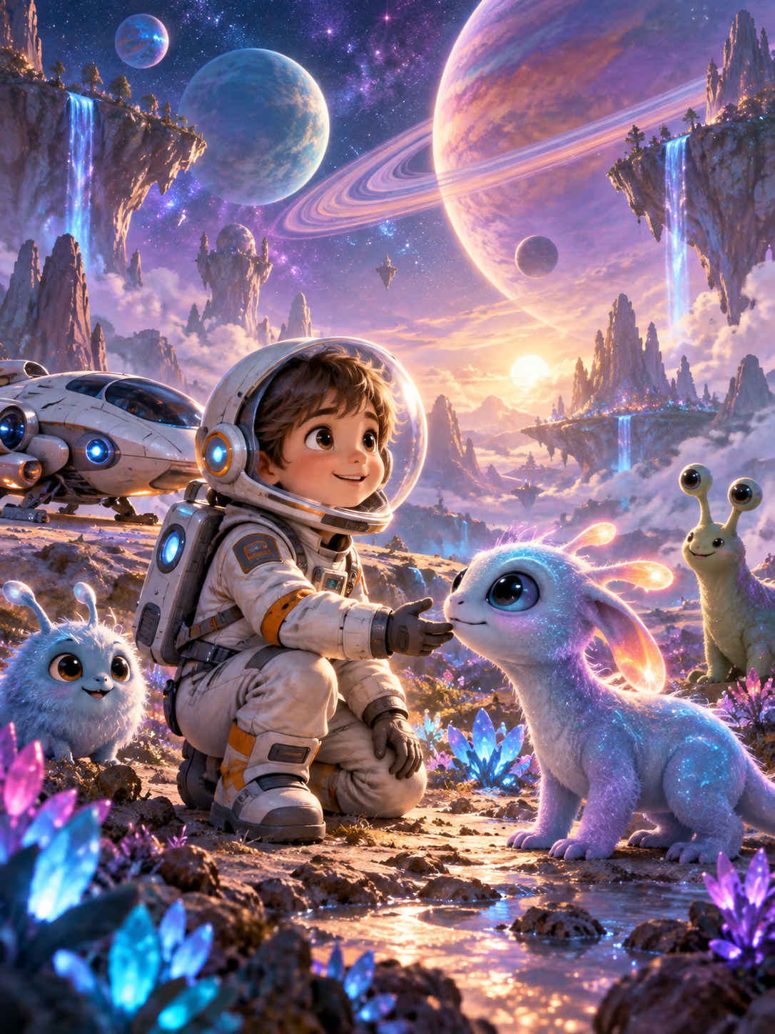 Children's Space Adventure-Fantasy realistic — AI regenerated main image