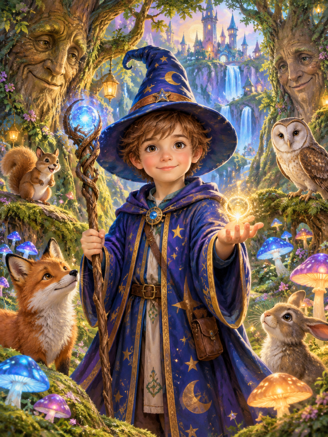 Magic Forest Adventure-Acrylic painting/Oil painting — AI regenerated main image