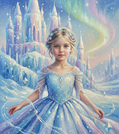 Ice Princess World-Acrylic painting/Oil painting (💎 Ultra Fine Quality)
