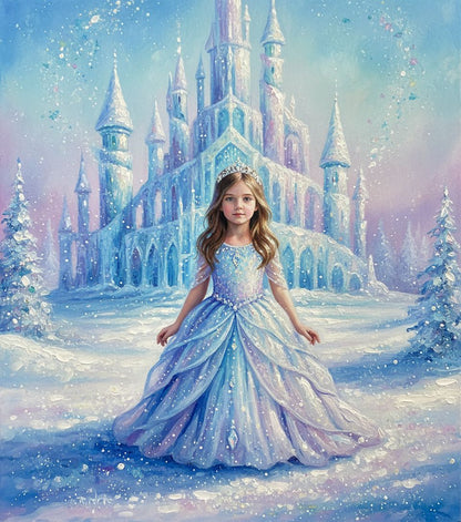 Ice Princess World-Acrylic painting/Oil painting (💎 Ultra Fine Quality)