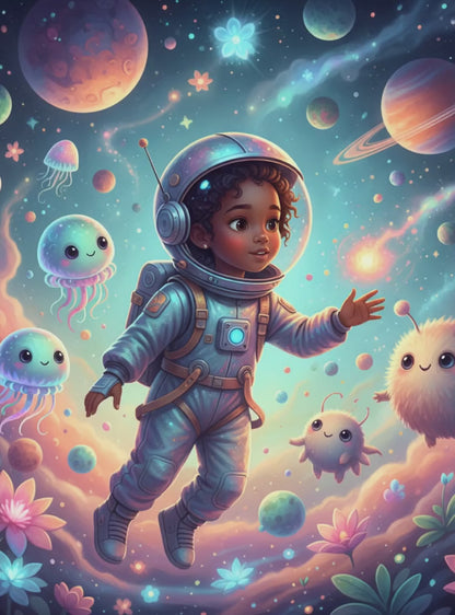 Children's Space Adventure-Fantasy realistic